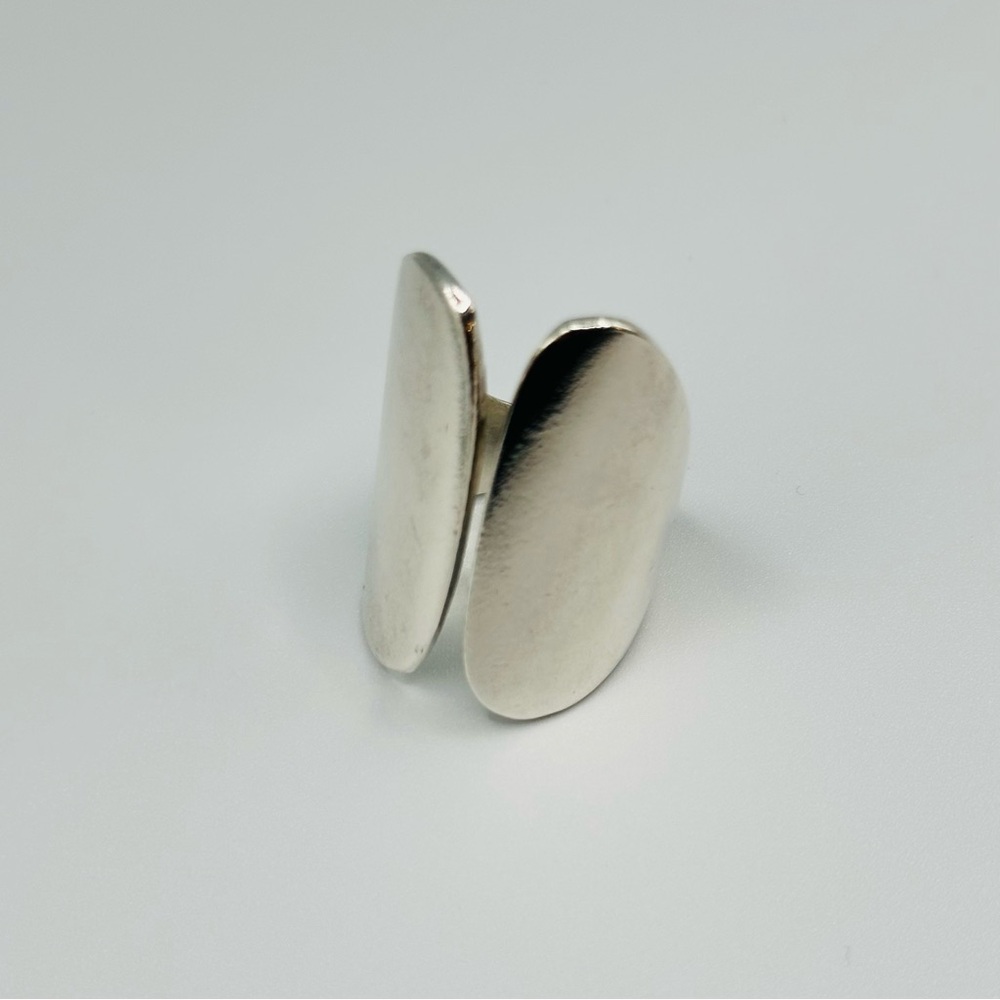 Men’s Heavy 17g 925 Sterling Silver Modernist Adjustable Ring Size 9–10